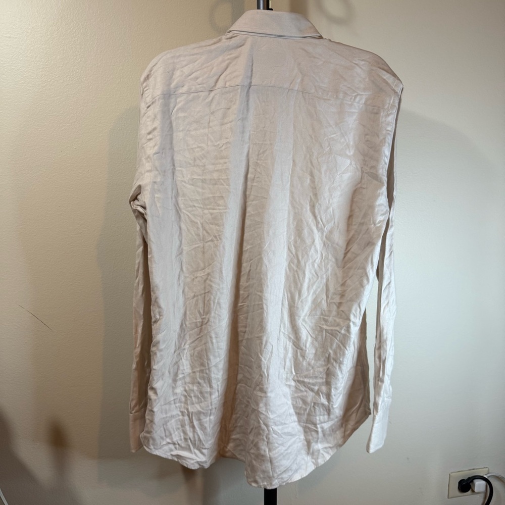 Canali Men's Light Cream Dress Shirt - Picture 5 of 7